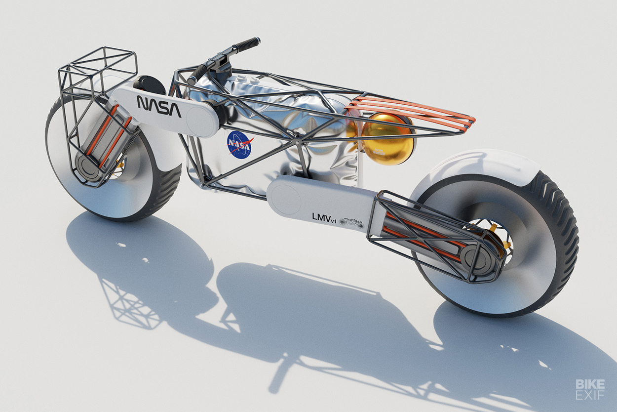 NASA-inspired Tardigrade electric motorcycle by Hookie