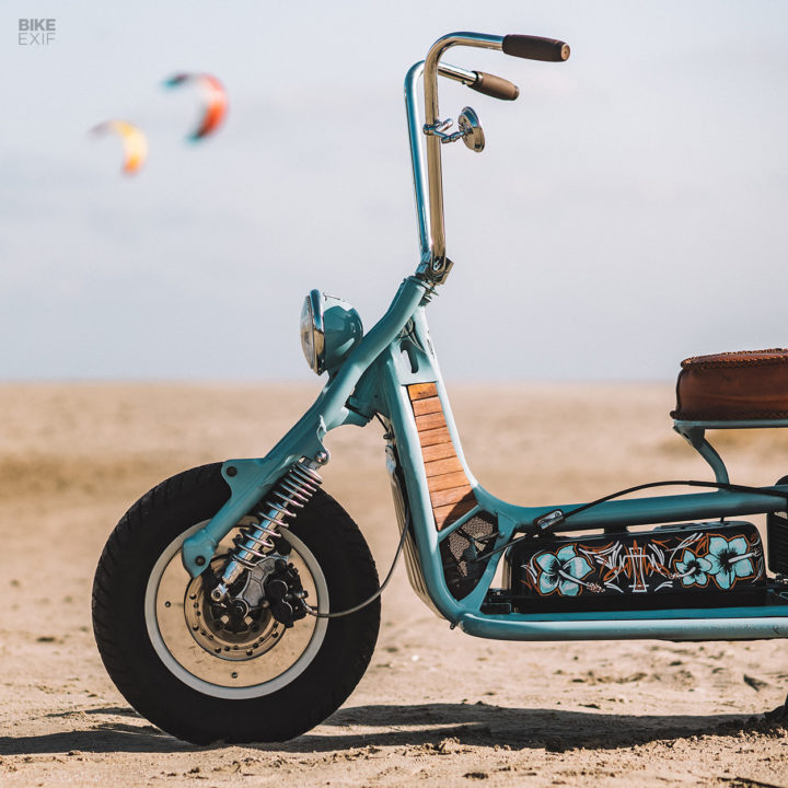 Seaside Scoot: Nicola Manca's custom Honda Helix | Bike EXIF