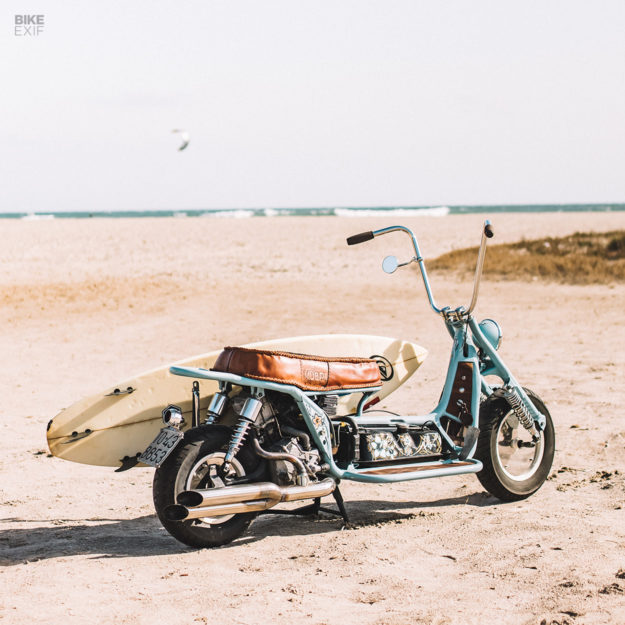 Seaside Scoot: Nicola Manca's custom Honda Helix | Bike EXIF