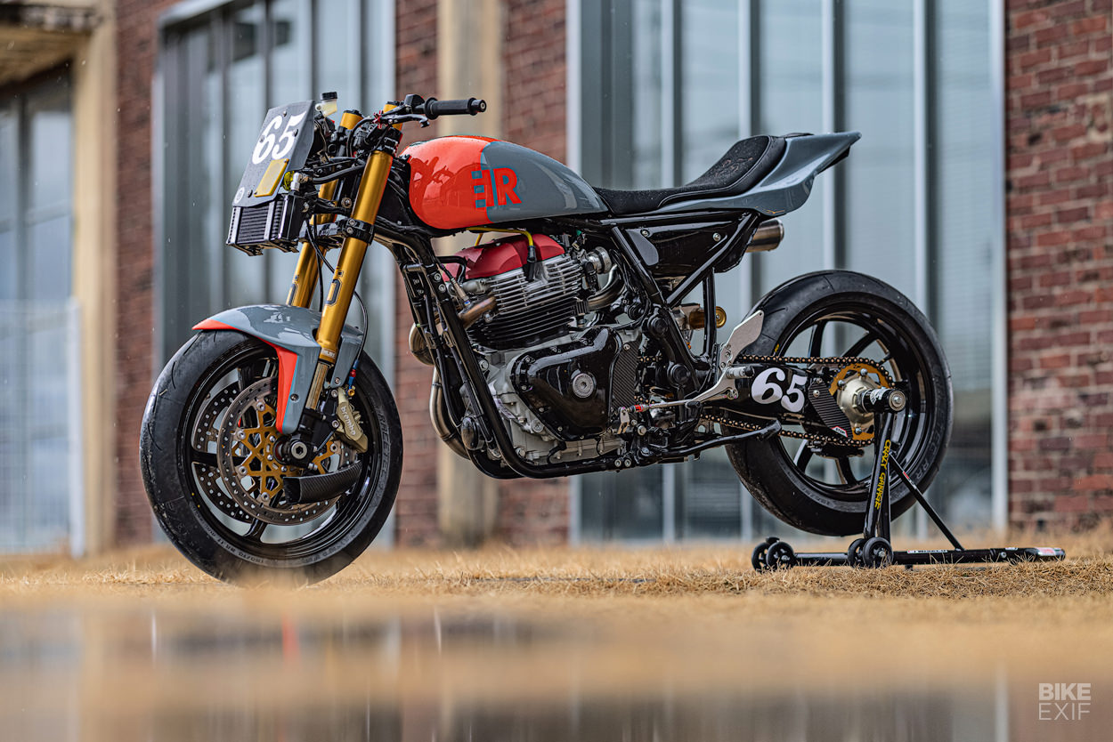 Royal Enfield GT650 racing motorcycle by Crazy Garage