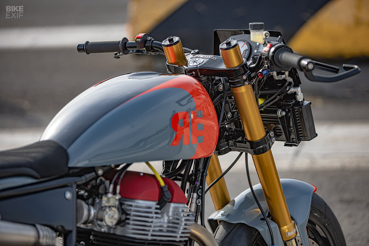 Royal Enfield GT650 racing motorcycle by Crazy Garage