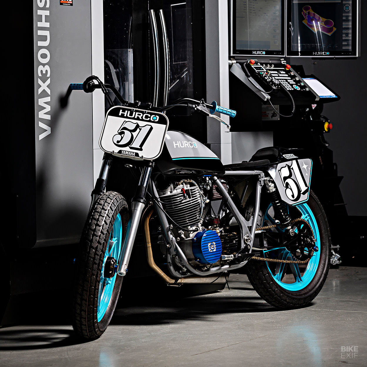 Yamaha SR500 flat tracker by Hurco