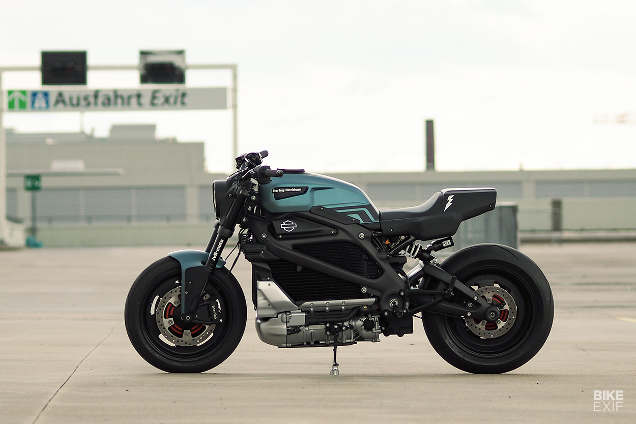 Custom Harley LiveWire electric motorcycle by JvB-moto