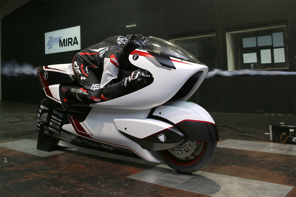 White Motorcycle Concepts electric land speed bike