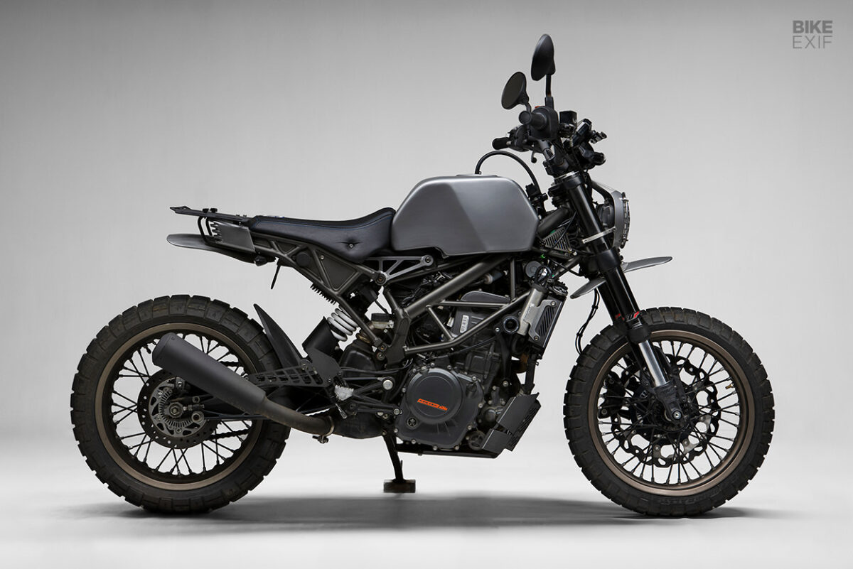 Auto And Bike Blog Mumbai Modified A Ktm 390 Duke Scrambler From India