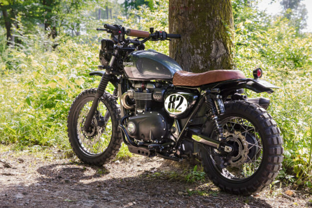 Modified Triumph Street Scrambler by Bunker Custom Cycles