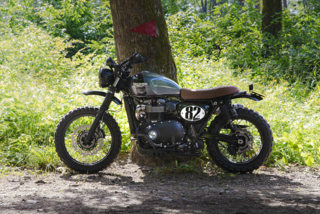 Modified Triumph Street Scrambler by Bunker Custom Cycles