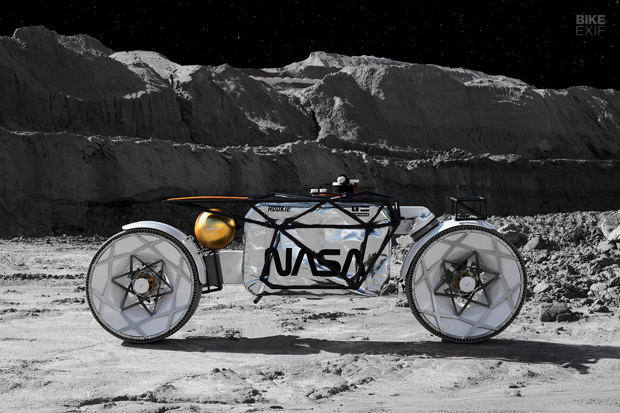 The Tardigrade moon rover motorcycle by Hookie Co.