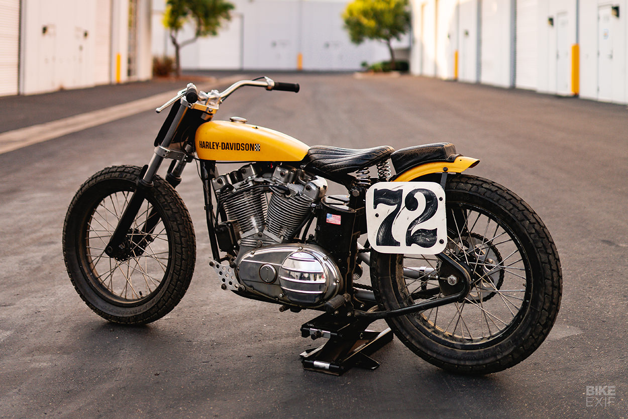 Vintage Harley flat tracker by Paul Hartman