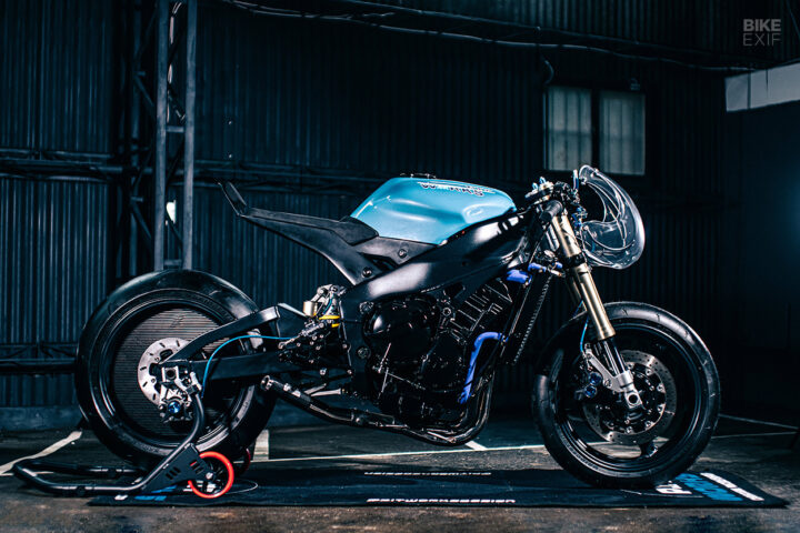 Blue Ghost: A Yamaha R1 inspired by Pac-Man | Bike EXIF