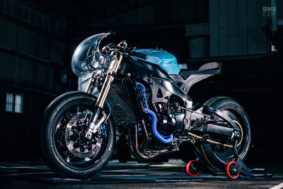 Blue Ghost: A Yamaha R1 inspired by Pac-Man | Bike EXIF