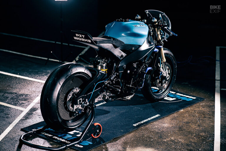 Blue Ghost: A Yamaha R1 inspired by Pac-Man | Bike EXIF