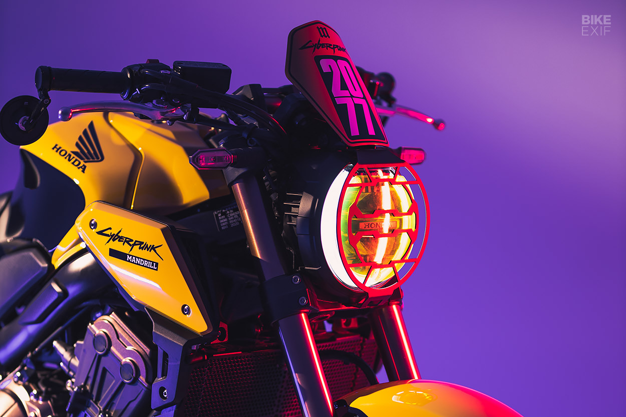 Honda CB650R Cyberpunk motorcycle by Mandrill Garage