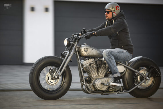 The Survivor: A Harley Sportster hardtail by MB Cycles | Bike EXIF