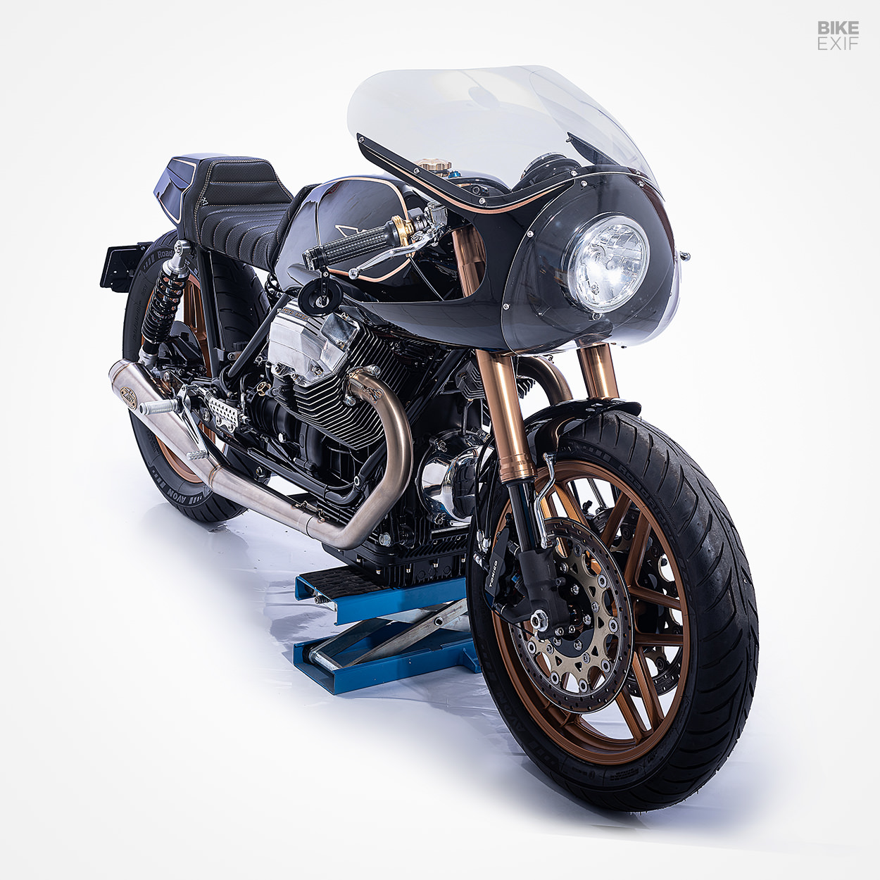Moto Guzzi Mille Gt Cafe Racer由Rustry扳手摩托車