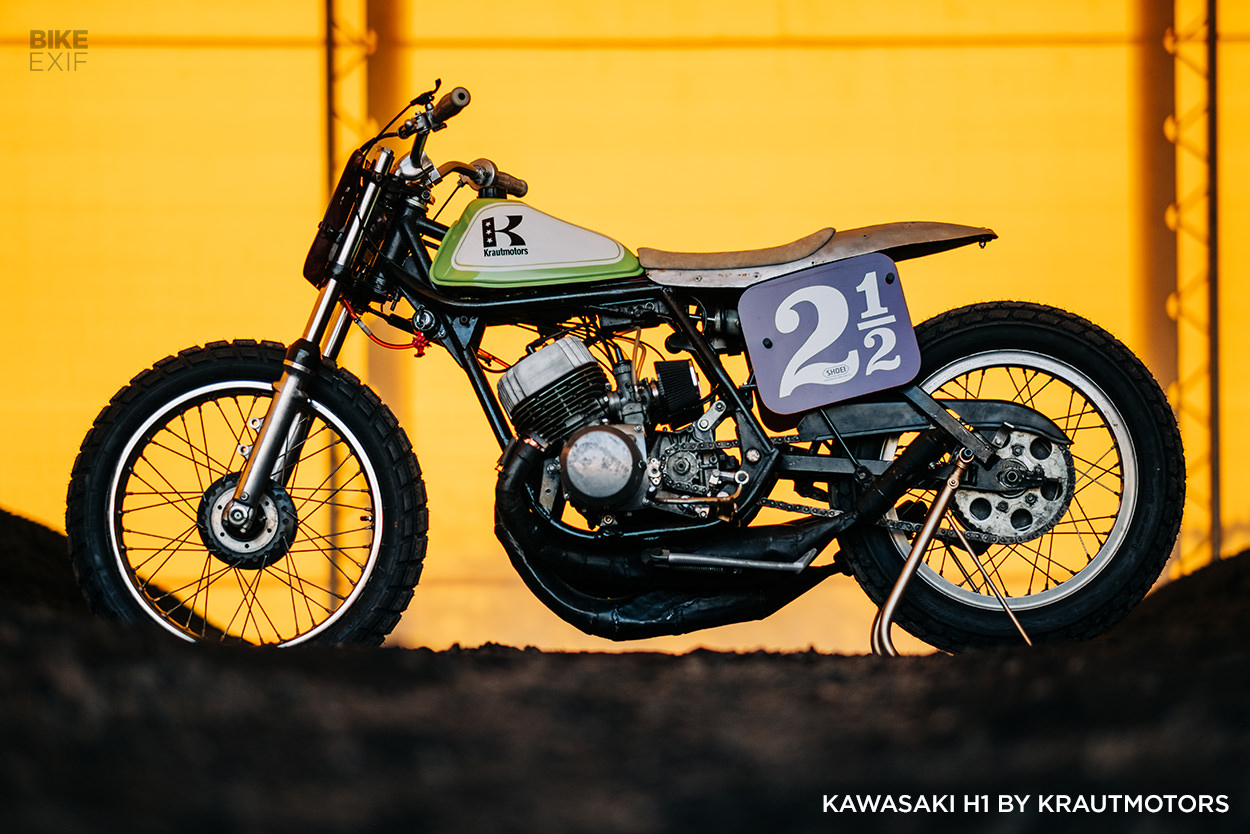 Kawasaki H1 flat tracker by Krautmotors