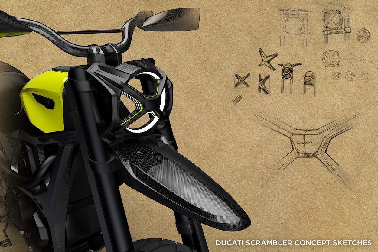 Ducati Scrambler concept sketches
