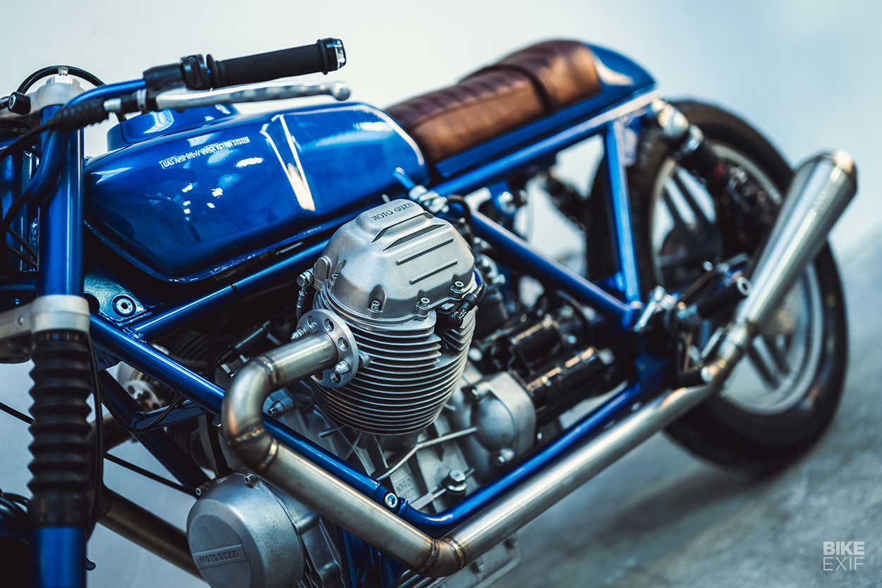 Moto Guzzi SP1000通過氣體和石油定製摩托車