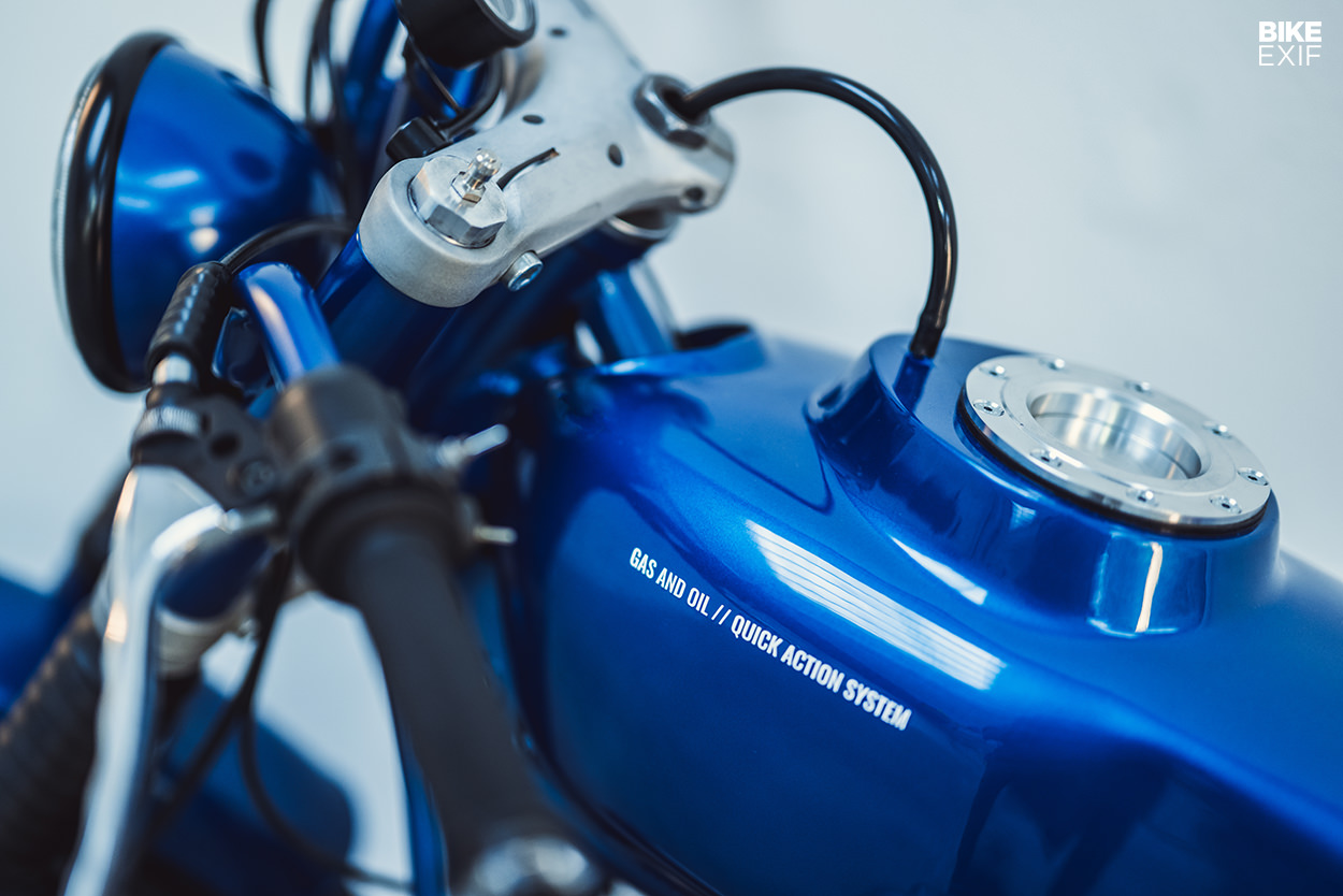 Moto Guzzi SP1000通過氣體和石油定製摩托車