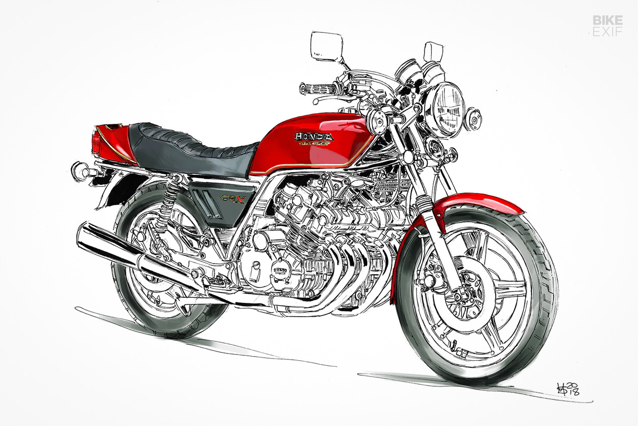 Honda CBX illustration