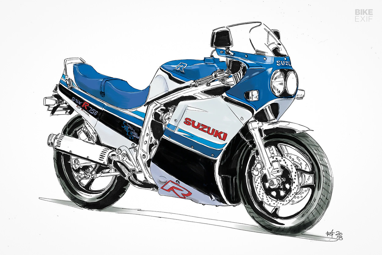 Suzuki GSX-R750 illustration