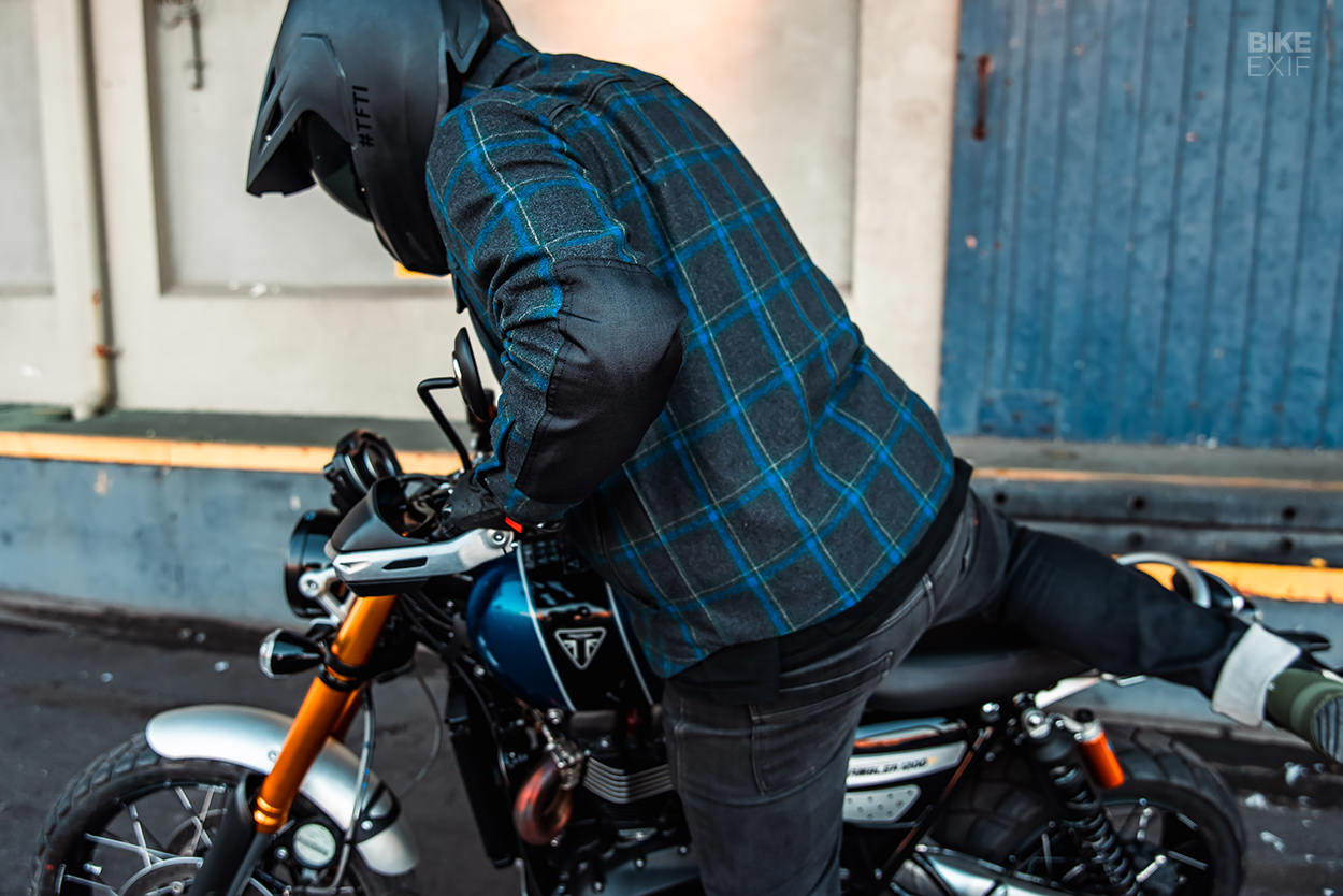 Reviewed: the Icon 1000 Upstate flannel riding jacket