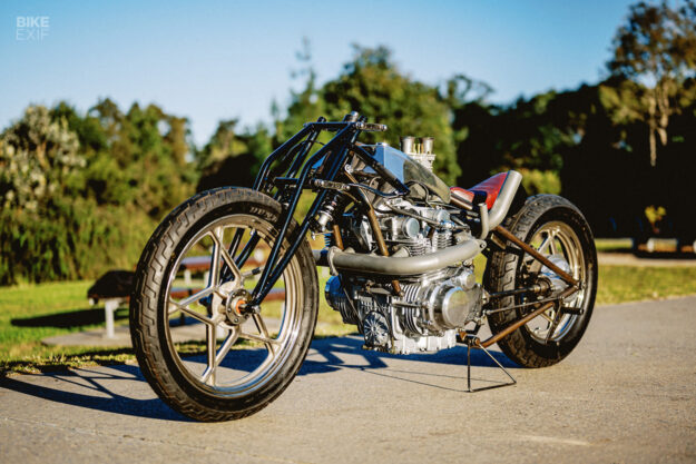 No money, no problem: A turbo'd Suzuki GS650 bobber | Bike EXIF