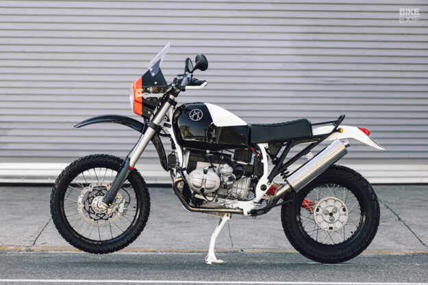 Classic BMW adventure bike customized by Myth Motor