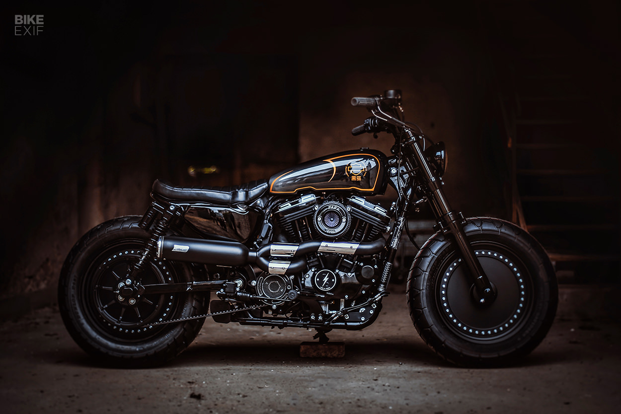 Harley Sportster bobber by Milwaukee Twin