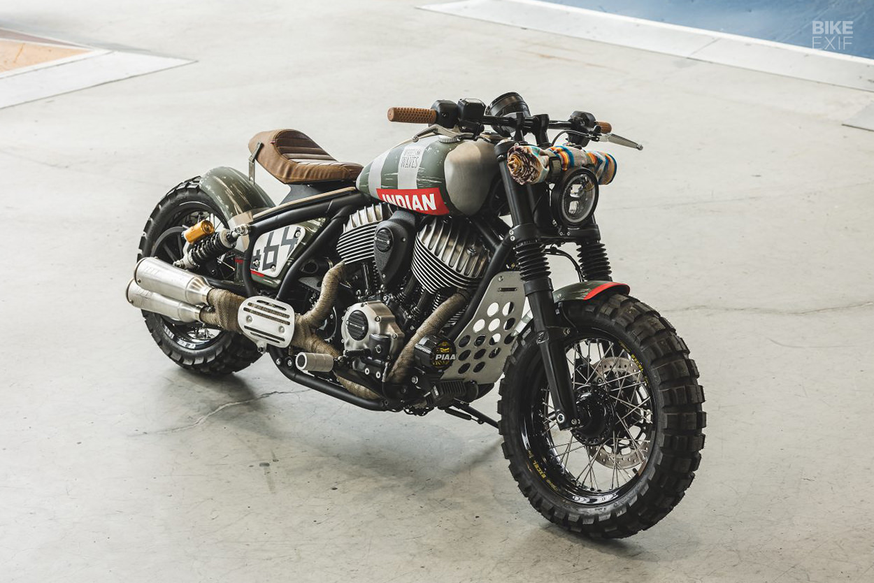 Indian Chief bobber by Tank Machine and Rise Designs