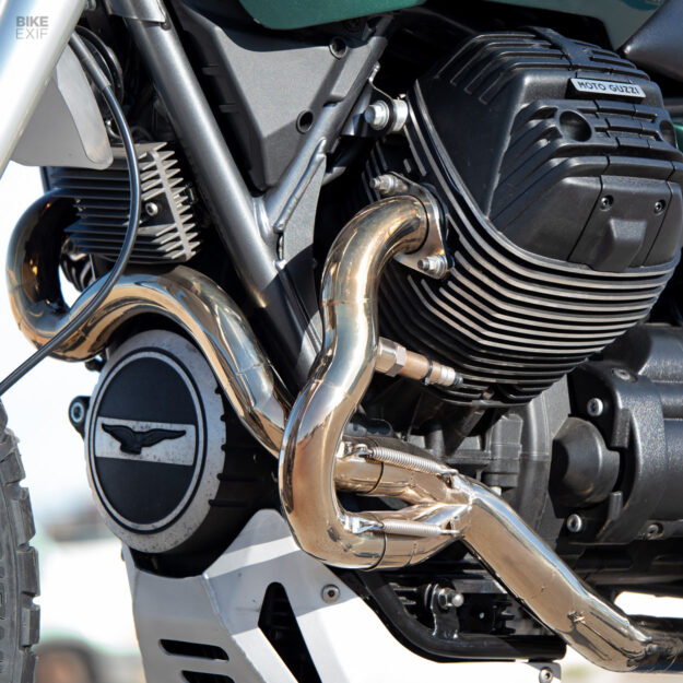 Moto Guzzi V85 TT scrambler by Officine Rossopuro