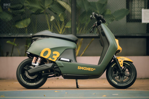 Custom NIU electric scooter by Smoked Garage