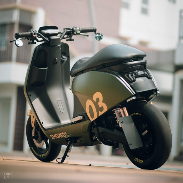 Custom NIU electric scooter by Smoked Garage
