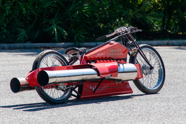 Rocket-powered Harley by Bob Maddox