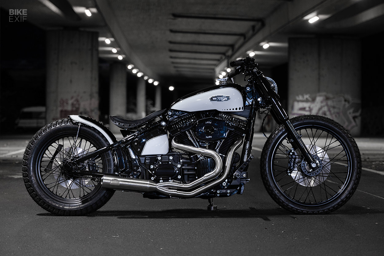 Customized HarleyDavidson Softail Slim motorcycles by Thunderbike