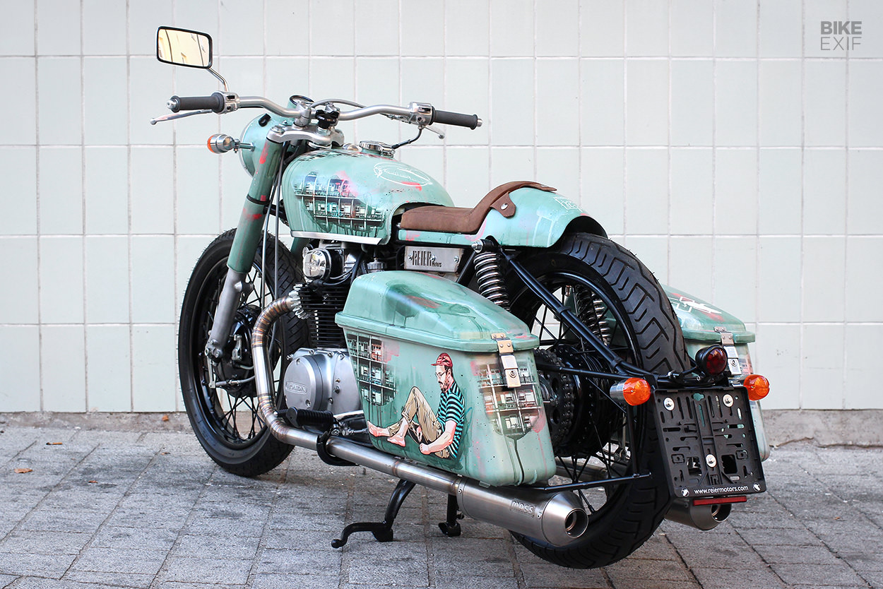 City surfer: A Honda CB250 covered in street art | Bike EXIF