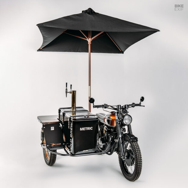 Honda CB350 coffee cart sidecar by Federal Moto