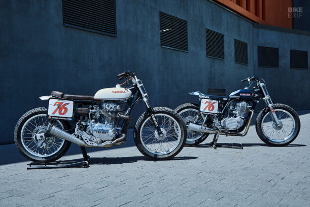 Vintage Yamaha flat trackers by Twinshock Motorcycles