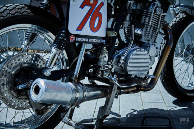Twinshock Motorcycles Yamaha XS650 Rastreador plano vintage