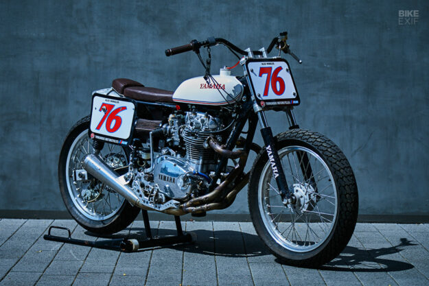 Vintage Yamaha XS650 flat tracker by Twinshock Motorcycles