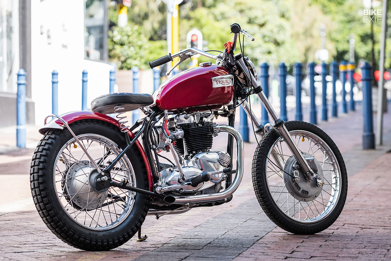 Samme glans Ruin Here comes trouble: A Triumph TR6 with a Matchless frame | Bike EXIF