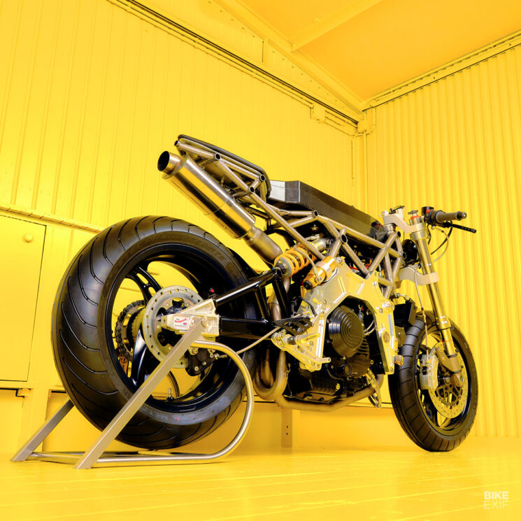 Custom Bimota café racer with Ducati engine