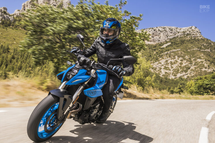The new 800cc Suzuki middleweight motorcycle