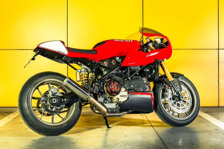 Ducati 749 café racer by North East Custom
