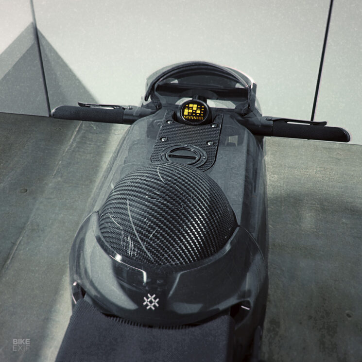 Hydra hydrogen motorcycle cockpit