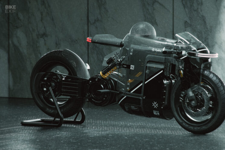 Hydra hydrogen motorcycle front view