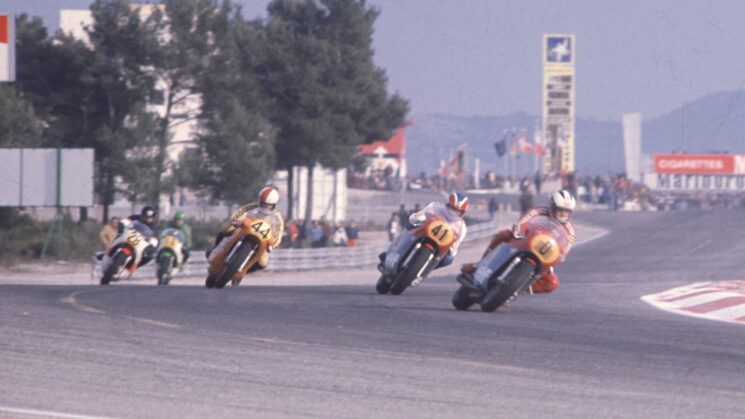 Two MV Agustas leading the pack