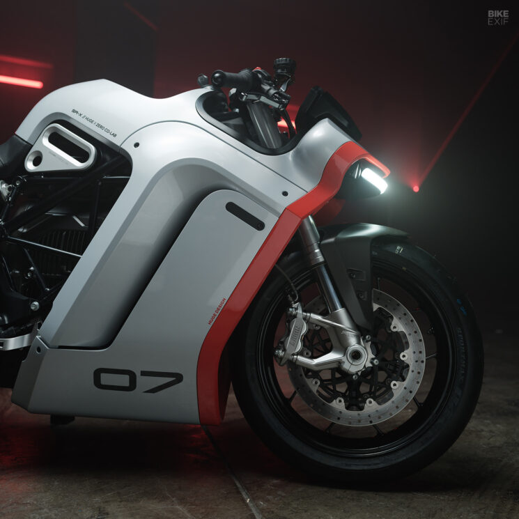 Concept de moto électrique Zero SR/S par Huge Design