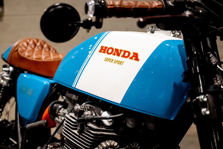 Honda CB400F café racer by Never Ending Cycles