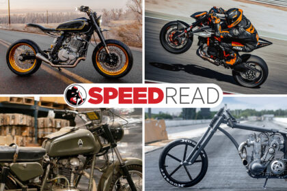 The latest motorcycle news, customs and auctions.